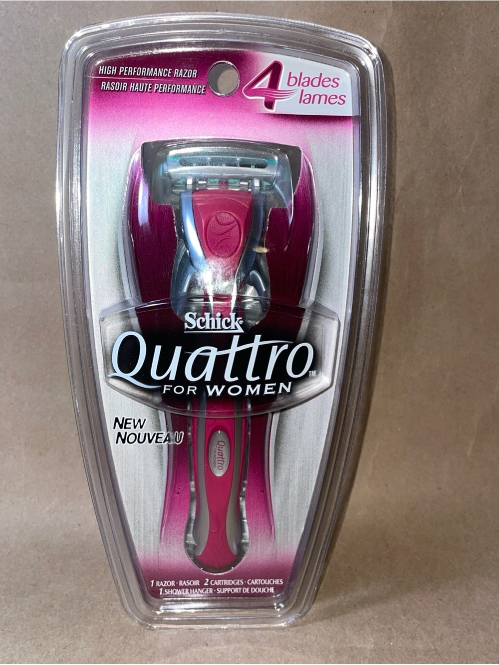 Schick Quattro for Women Pink High-Performance Razor